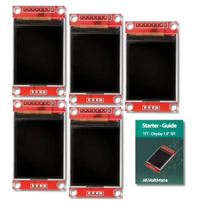 Bild av VoltMate 1 x 1,8 tum SPI TFT skärm med ST7735 chip upplösning på 128 160 pixlar Kompatibel Arduino och Raspberry Pi