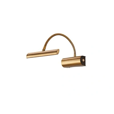 Bild av Trio Leuchten LED vägglampa Curtis 279770104, metall altmessing, 1 x 4 watt, flexarm, dimmer