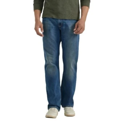 Bild av Wrangler Authentics Män Relaxed Fit Boot Cut De Corte/Holgadon Jeans, Medium indigo, 42W / 30L