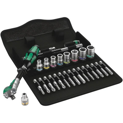 Bild av Wera 8100 SA 9 Zyklop Speed Ratchet Set 1/4&quot; drive imperial 28 pieces