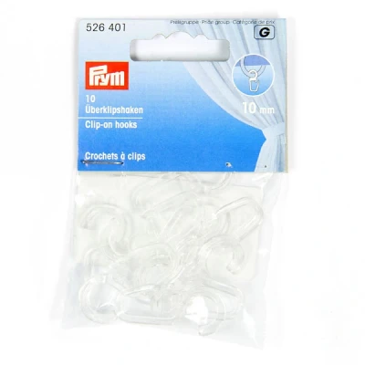 Bild av Överclipskrok [10mm] 10 stycken transparent Prym