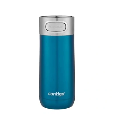 Bild av Contigo Luxe Autoseal termosmugg i rostfritt stål, resemugg, vakuumflaska, läckagesäker, kaffemugg to go, diskmaskinssäker, isolerad mugg med Easy Clean lock BPA fri, Biscay Bay, 360 ml