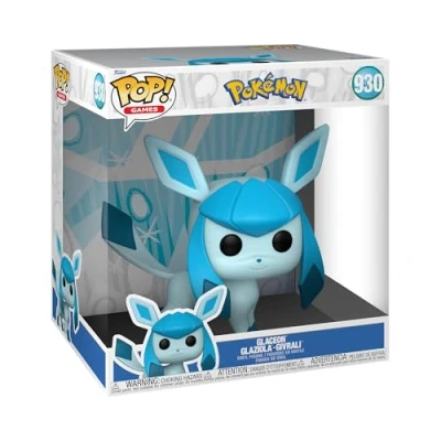 Bild av Funko POP! Jumbo: Pokemon Glaceon Samlarobjektsvinylfigur Presentidé Officiella varor Leksaker för barn och vuxna TV spel fans modellfigur samlare display