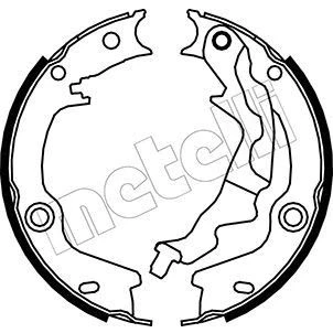 Bild av Bromsbackar, sats, parkeringsbroms METELLI 53 0187
