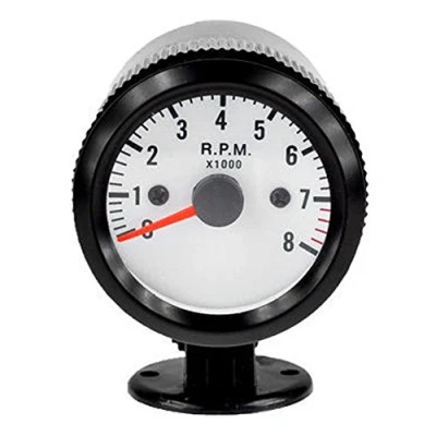 Bild av Mintice™ bil motor fordon svart ansikte 2 tum 52 mm pekare Tacho varvräknare mätare LED ljus