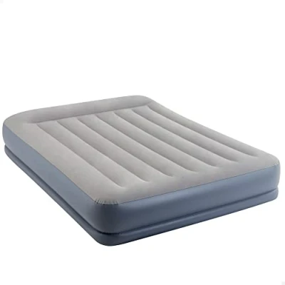 Bild av Intex Luftsäng 64118 Dura Beam standardvilokudde, medelhöjd 203 x 152 30 cm färgglad, Kalifornien King