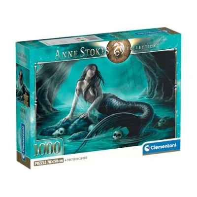 Bild av CLEMENTONI PUSSEL FÖR VUXNAPZL 1000 ANNE STOKES SIREN&#039;S LAMENT =COMPACT BOX=, Tillverkad i Italien, 37053