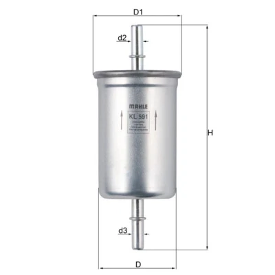Bild av MAHLE ORIGINAL KL 591 Filtre à Carburant de conduite 8 7,9 FORD: Transit Mk5 Сamion Plateau/Сhâssis, Van, Minibus