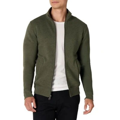 Bild av Amazon Essentials herrtröja helt blixtlås fleece tröja, olivljung, Large
