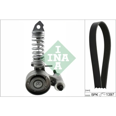 Bild av INA 529 0326 10 Jeu de courroies trapézoïdales à nervures Contrôler et changer roue libre alternateur si nécessaire OPEL: Corsa D 3/5 portes