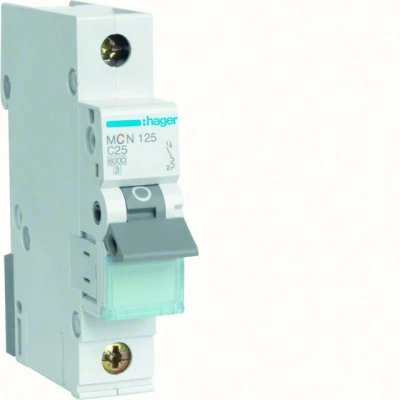 Bild av AUTOMAT C 25A 1 P MCN125 HAGER Beijerbygg Byggmaterial