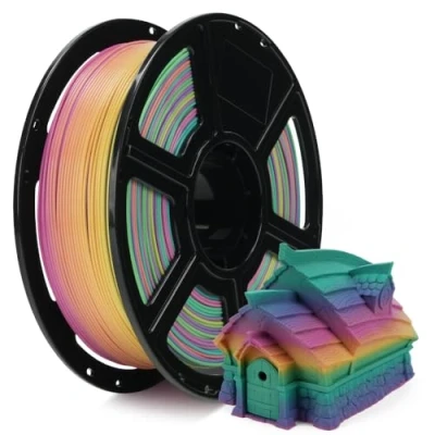Bild av FLASHFORGE HS PLA 3D skrivarfilament (Rainbow Candy)