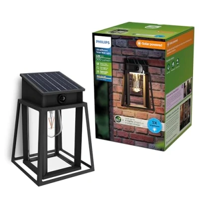 Bild av Philips LED utomhusvägglampa Lysin UE, sensor, IP44