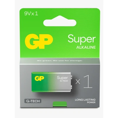 Bild av GP Super Alkaline G TECH 9V Batteri 1 Pack