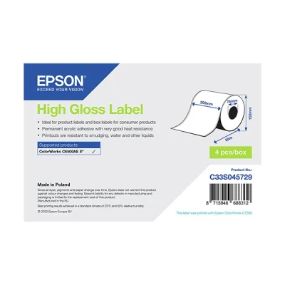 Bild av Epson continuous labels 4 roll(s) Roll (20.3 cm x 58 m)