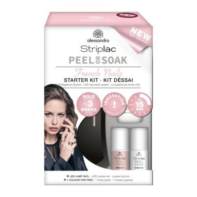 Bild av Alessandro Striplac Peel Or Soak French Nails starter set