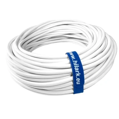 Bild av Hilark cable tech NYM J 3 x 1,5 mm2 3g1,5 kabel för våta rum stark strömkabel elkabel installationskabel vit 25 m