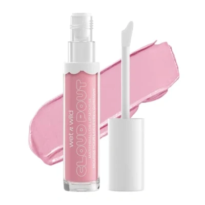 Bild av Wet n Wild Cloud Pout Marshmallow Lip Mousse, Matt Flytande Läppstift med Byggbar och Blandbar Formula, Berikad Näringsgivande Argan Avokadoolja för att Jämna ut Fina Linjer, Chaser