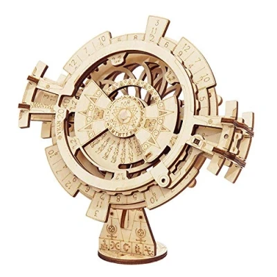Bild av ROKR Evig kalender 3D träpussel/mekaniska modeller/driven modell mekanisk byggsats för tonåringar och vuxna