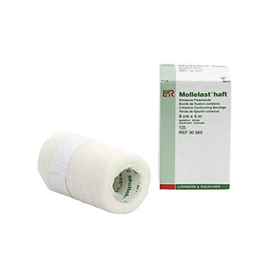 Bild av Mollelast Haft 8 cm x 4 m (vit)