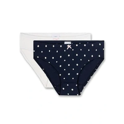 Bild av Sanetta 2ER PACK Briefs för barn, Storlek: 128, Weiß /dunkelblau