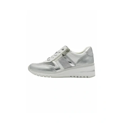 Bild av MARCO TOZZI Damsneakers, platt med dragkedja, Chunky sula, Vit kam, 38 EU