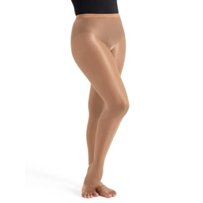 Bild av Capezio Ultra Shimmery Strirrup Tight, Toast, Small, BEIgE, S