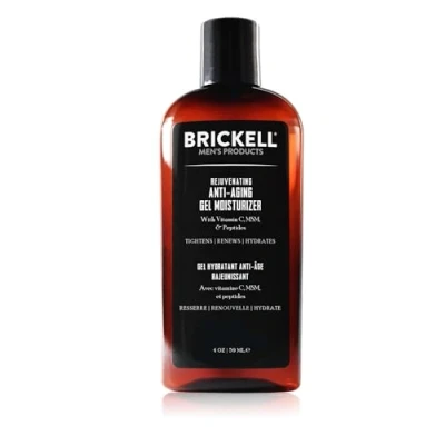 Bild av Brickell Men&#039;s föryngrande anti aging gel fuktkräm för män, naturlig och biologisk, snabbabsorberande fuktkräm, minskar fina linjer rynkor (doft, 118 ml)