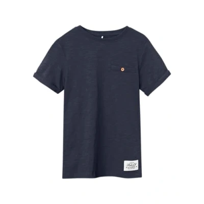 Bild av Name It Pojkens Nkmvincent Ss Top F Noos T shirt, Mörk safir, 146/152 cm