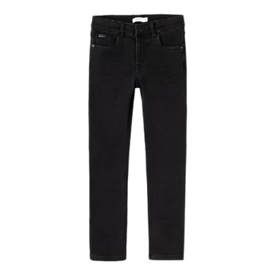 Bild av Name IT pojkar smal passform jeans, Svart denim, 116