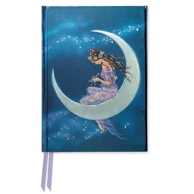 Bild av Jean &amp; Ron Henry: Moon Maiden (Foiled Pocket Journal): Unser hochwertiges, liniertes Blankbook mit festem, künstlerisch geprägtem Einband und Magnetverschluss: 1