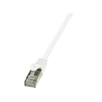 Bild av LogiLink CP2011S RJ45 nätverkskabel, patchkabel CAT 6 F/UTP 25,00 cm vit med snäppskydd, 5 stycken