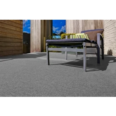 Bild av andiamo Konstgräsmatta Field med lugg konstgräs utomhus för användning som balkong golvbeläggning eller utomhusmatta väderbeständig och kan skäras till 67 x 100 cm, grå
