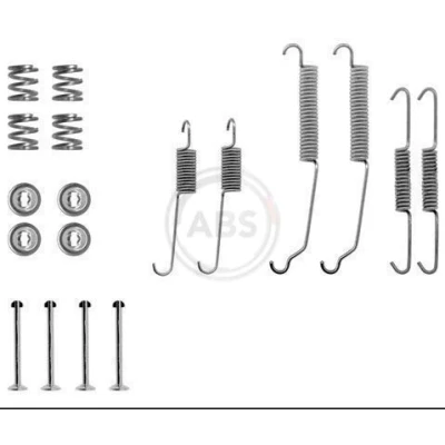 Bild av A.B.S. 0618Q Kit d&#039;accessoires, mâchoire de frein PEUGEOT: 205 II 3/5 portes, I Cabriolet, RENAULT: Rapid, CLIO 1, 19 portes