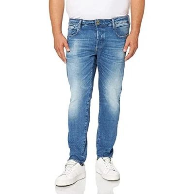 Bild av G STAR RAW herr Jeans 3301 Slim, blå (autentisk blekt B631 a817), 25W / 28L