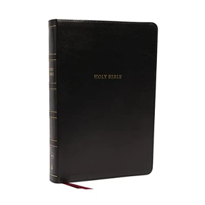 Bild av NKJV, Reference Bible, Super Giant Print, Leathersoft, Black, Red Letter, Comfort Print: Holy New King James Version