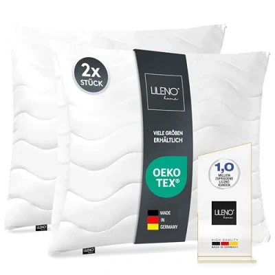 Bild av LILENO HOME kudde 30 x cm [set om 2] som kuddefyllning säng eller dekorativ med dragkedja för anpassning tvättbar upp till 95 soffkudde och prydnadskudde soffa/säng