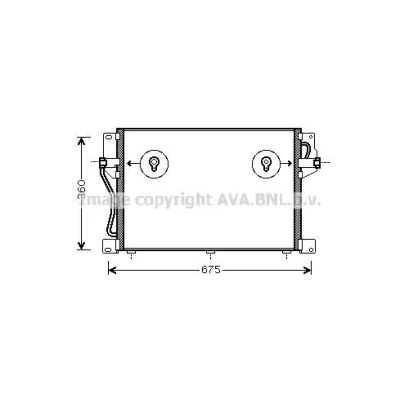Bild av PRASCO VO5077 Condenseur De Clim 13,1 9,8 Aluminium 705 VOLVO: 850 Break, Berline, C70 I Coupe