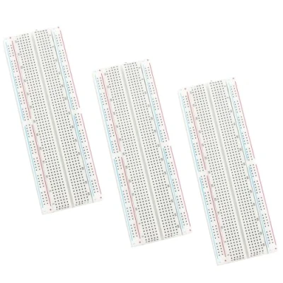 Bild av GERUI 3 stycken breadboard 830 stift solderless prototype PCB Board Kit för Arduino Proto Shield Distribution anslutningsblock