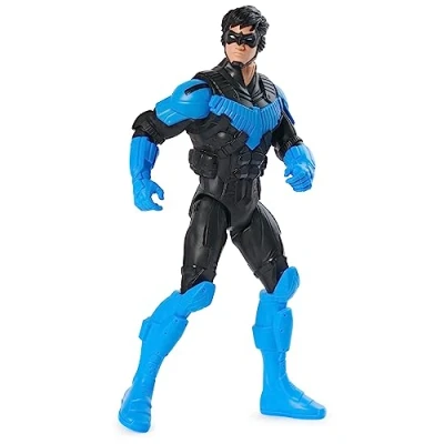 Bild av dc comics, Actionfigur Nightwing rustning, superhjälte leksak i skala, 30 cm lång Batman världskaraktär, med 11 artikulationspunkter, spel för pojkar och flickor, 3+ år
