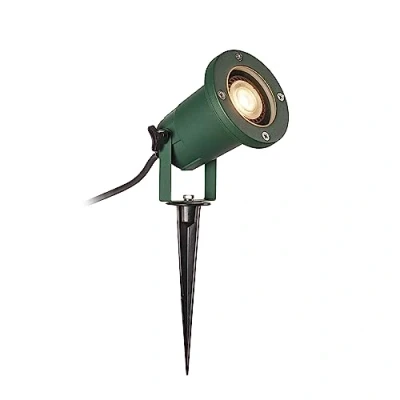 Bild av SLV LED strålkastare NAUTILUS XL med jordspik utomhuslampa för belysning av trädgård, terrass, växter, stigar, damm utomhuslampa, utomhusspotlight IP65, GU10, 1,5 m kabel kontakt, aluminium