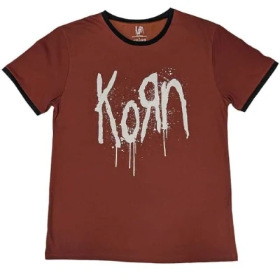 Bild av Korn Band Logo Ringer T Shirt S