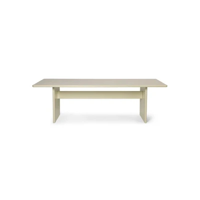 Bild av Ferm Living Rink Dining Table Matbord Eggshell W90 x H74 D200 cm