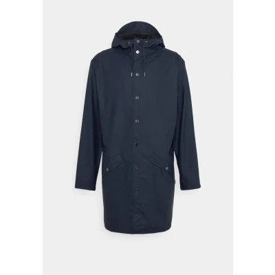Bild av Rains LONG Jacket Unisex Regnjacka, Storlek: XS, Navy