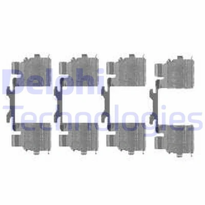 Bild av DELPHI LX0476 Kit d&#039;accessoires, plaquette de frein à disque IVECO: Daily 4 Kasten/Kombi, 4, 6 , FIAT: Ducato III Van