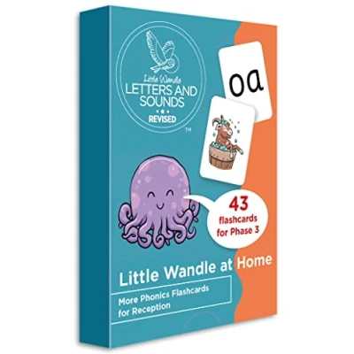 Bild av Little Wandle at Home More Phonics Flashcards for Reception: Phases 2 and 3