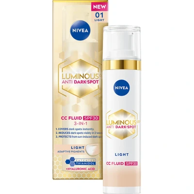 Bild av NIVEA Luminous 630 Anti Dark Spot CC Fluid 3 in 1 Light SPF30 40 ml