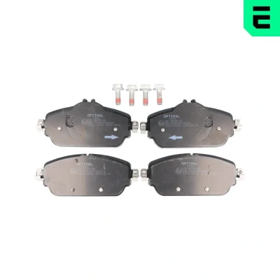 Bild av OPTIMAL BP 12652 Jeu de plaquettes frein Essieu avant préparé pour indicateur d&#039;usure, contact signal d&#039;usure exclu avec vis d&#039;étrier