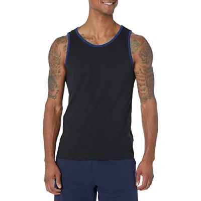 Bild av Amazon Essentials Men&#039;s Linne smal passform, Blå/Svart, M