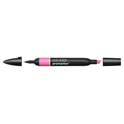 Bild av Winsor &amp; Newton &quot; ProMarker 0203218 professionell layoutmärkpenna 2 spetsar, fin och bred för ritningar, design layouter körsbärsröd